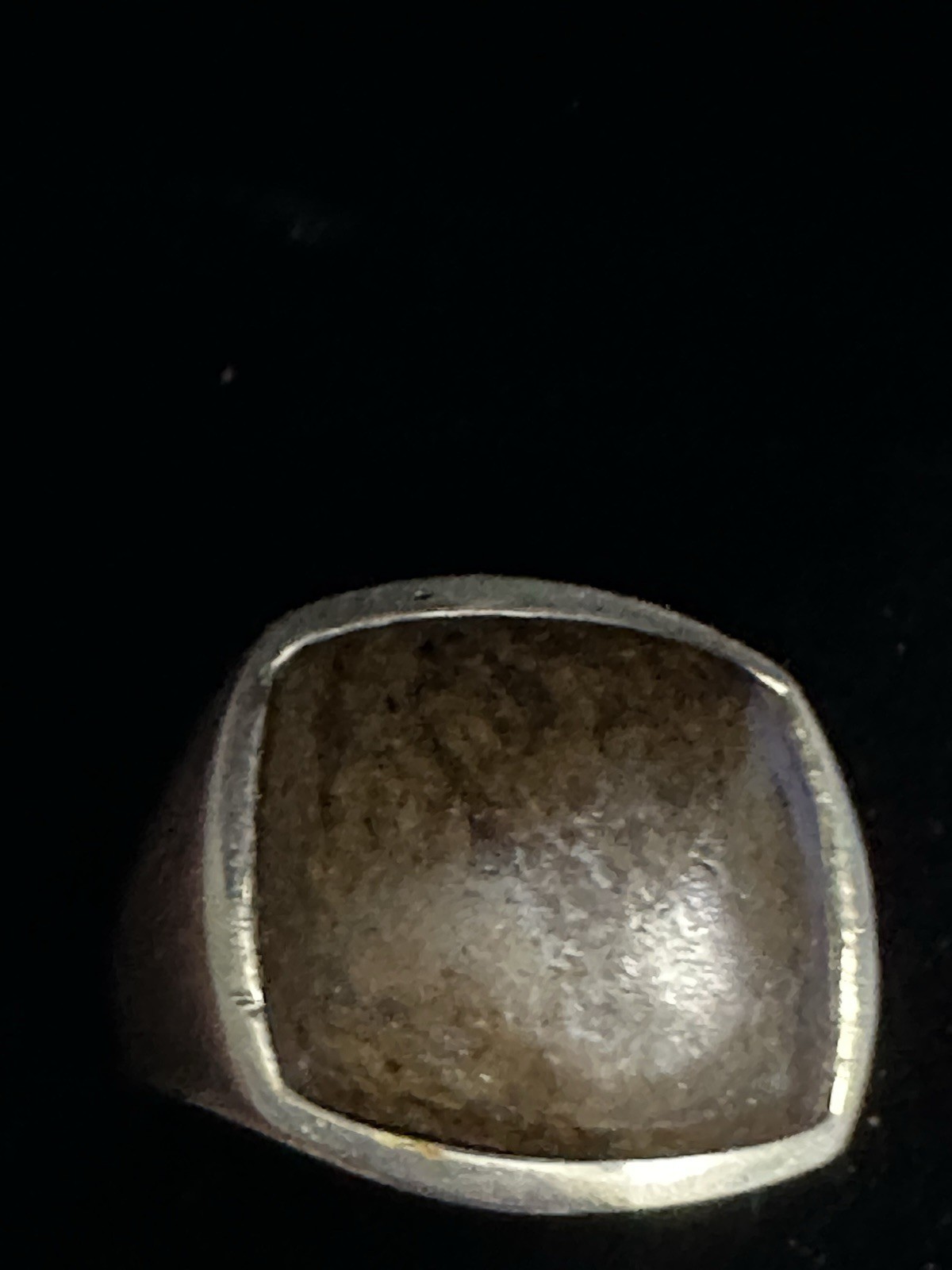 Vintage Signed Barse 925 Sterling silver Ring With Brow Stone Size 7