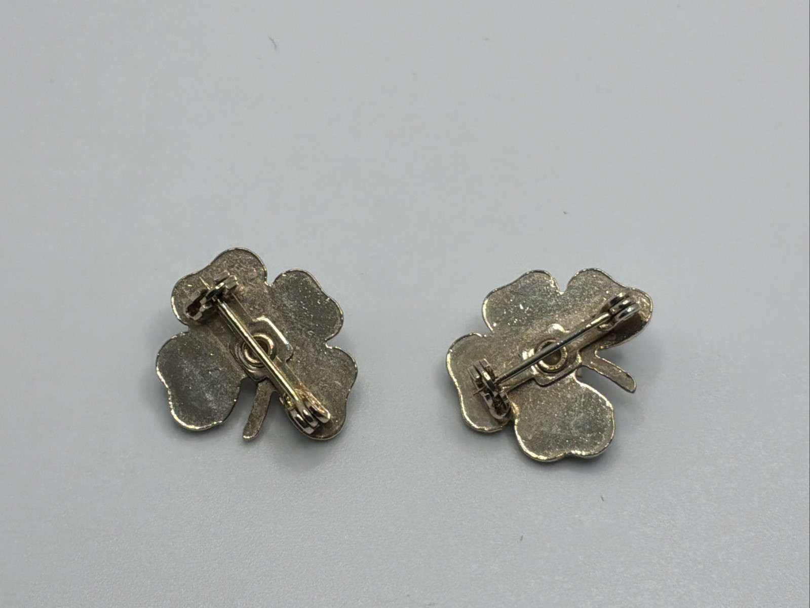 Vintage Clover St Patricks Day Pins Leprechaun Gold Tone Enamel Faux Pearl Lot 6