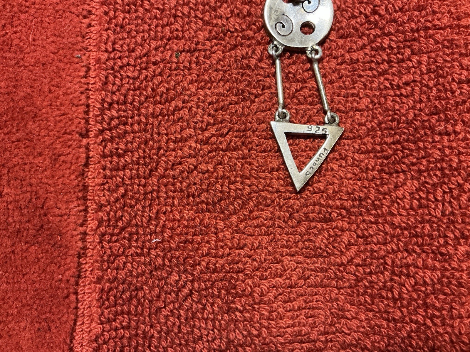 Vintage Sterling Silver 925 Forbes Modernist Geometric earrings 10.92 G