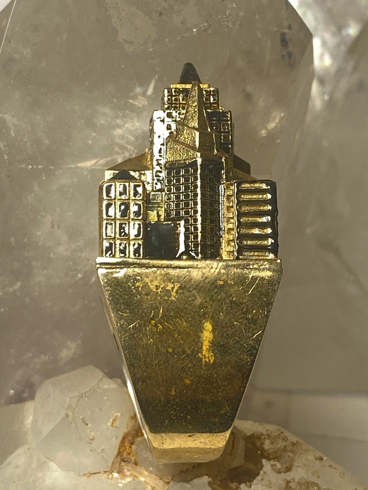 City Scape size 11.25 ring buildings architectural band