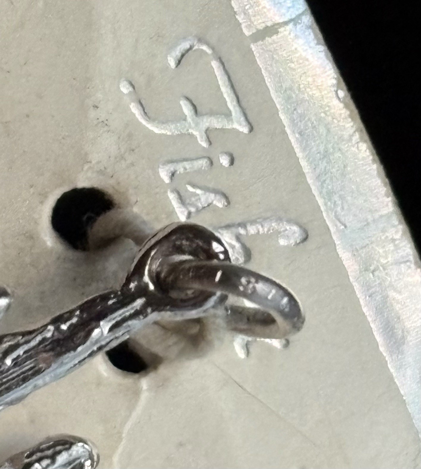 Sterling Silver Saguaro Cactus Desert Western Charm Pendant Vintage STG Fisher