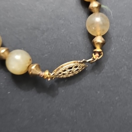 Vintage Moonstone Necklace Neutral EarthTone Beads