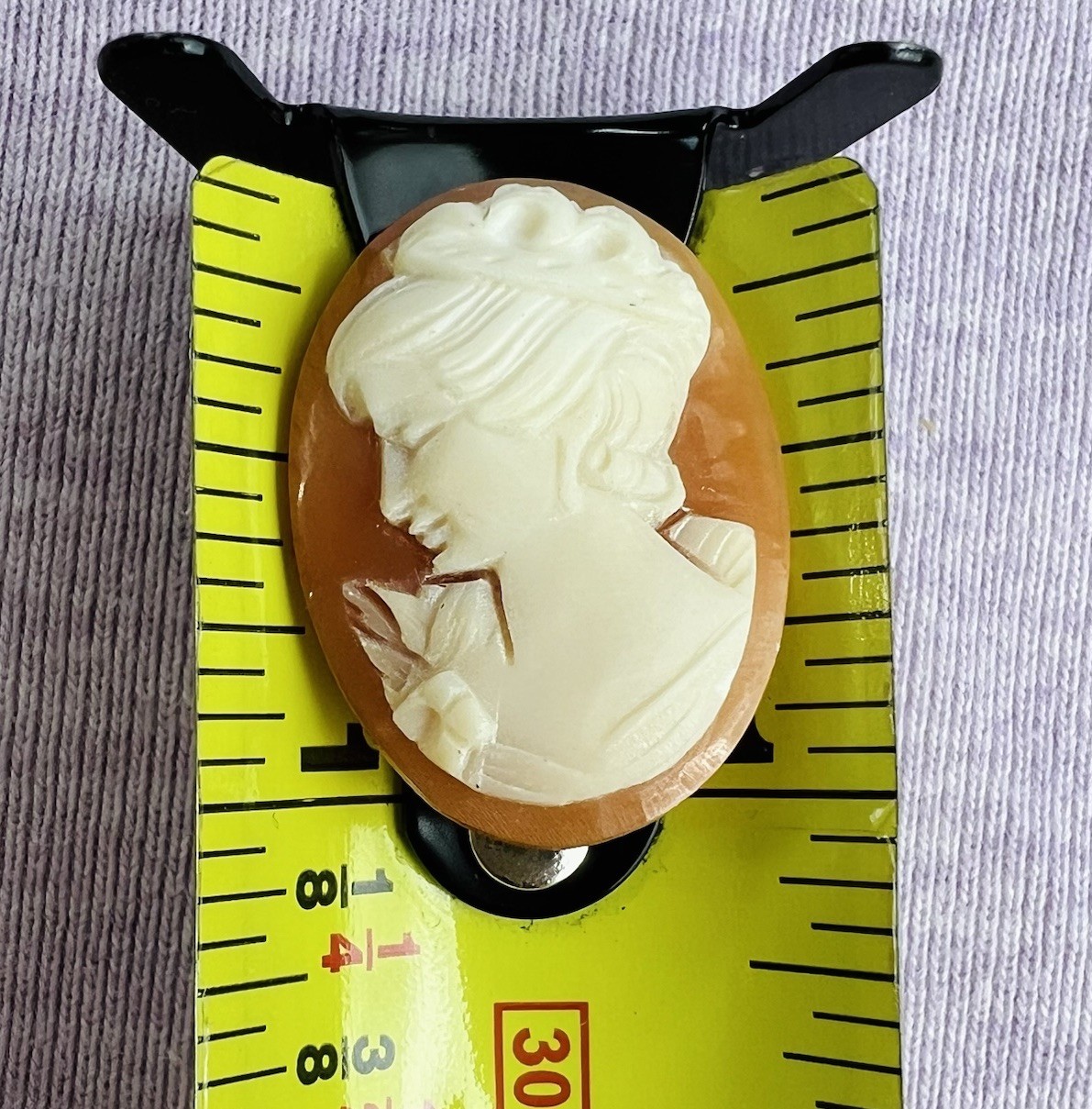 Vtg Hand Carved Shell Cameos (4) Loose Oval Lady Portrait Right Facing 2, Left 2