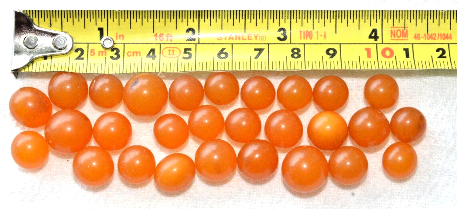 ✅ 20gr RUSSIAN SOVIET BALTIC SEA AMBER BOLLS NECKLACE 老琥珀 BEADS STONE ROCK PIN ☭