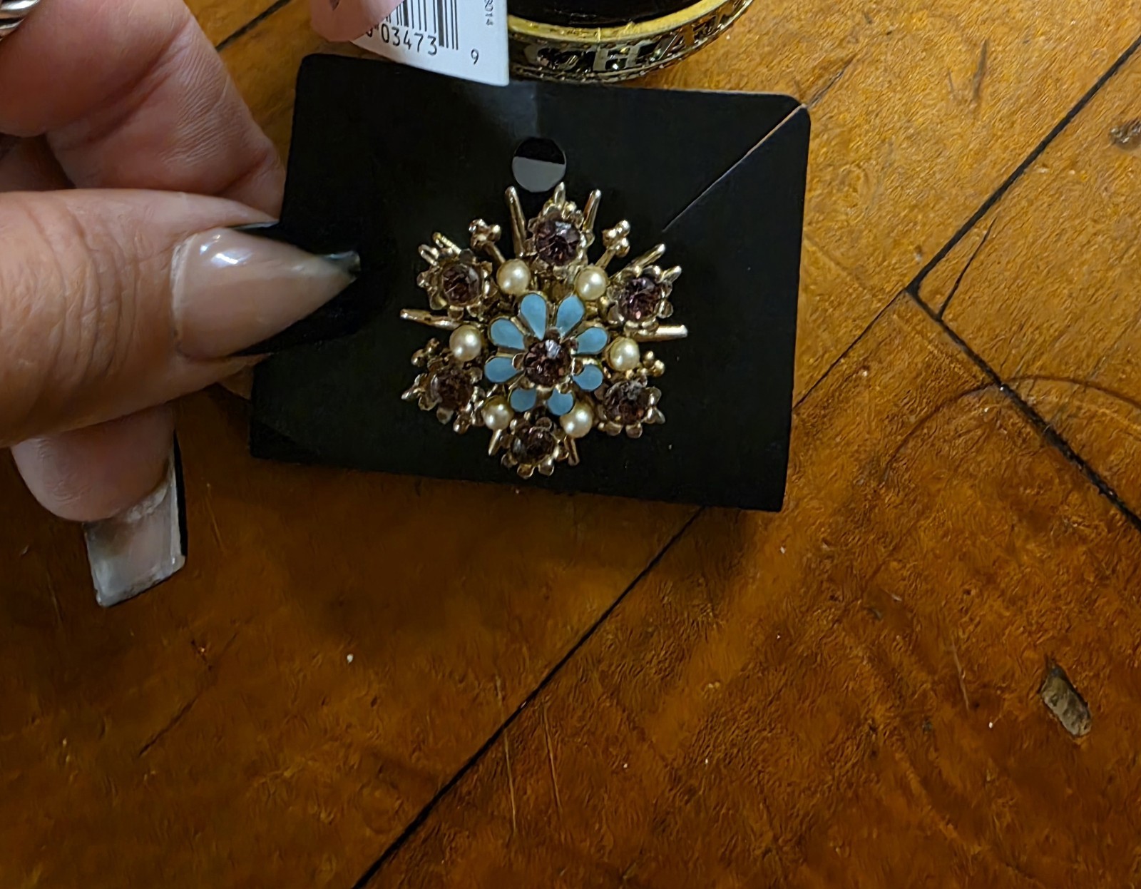 Vintage Amythyst Brooch Pin