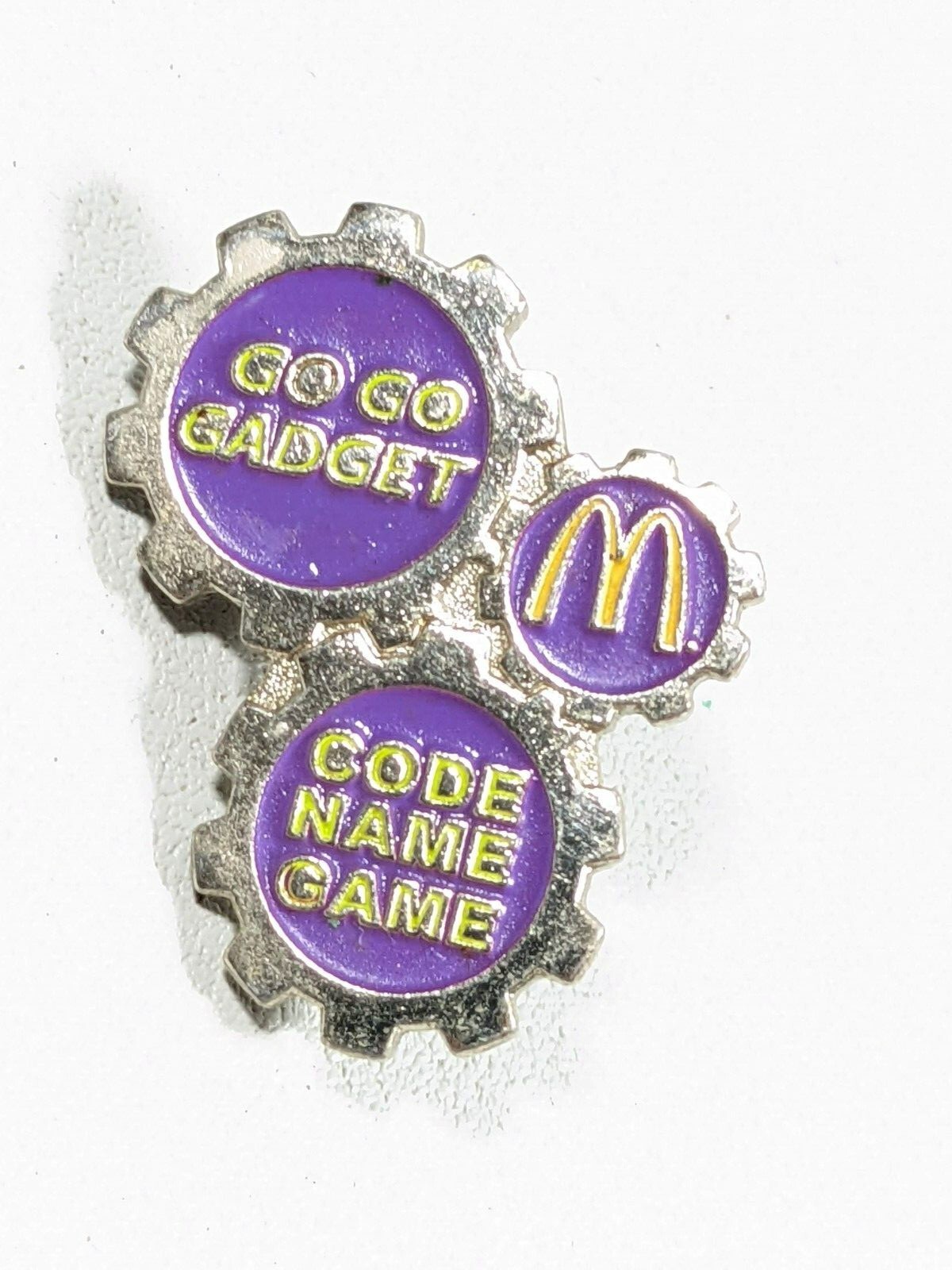 Vintage McDonald’s Inspector Gadget Code Name Game Purple Pin