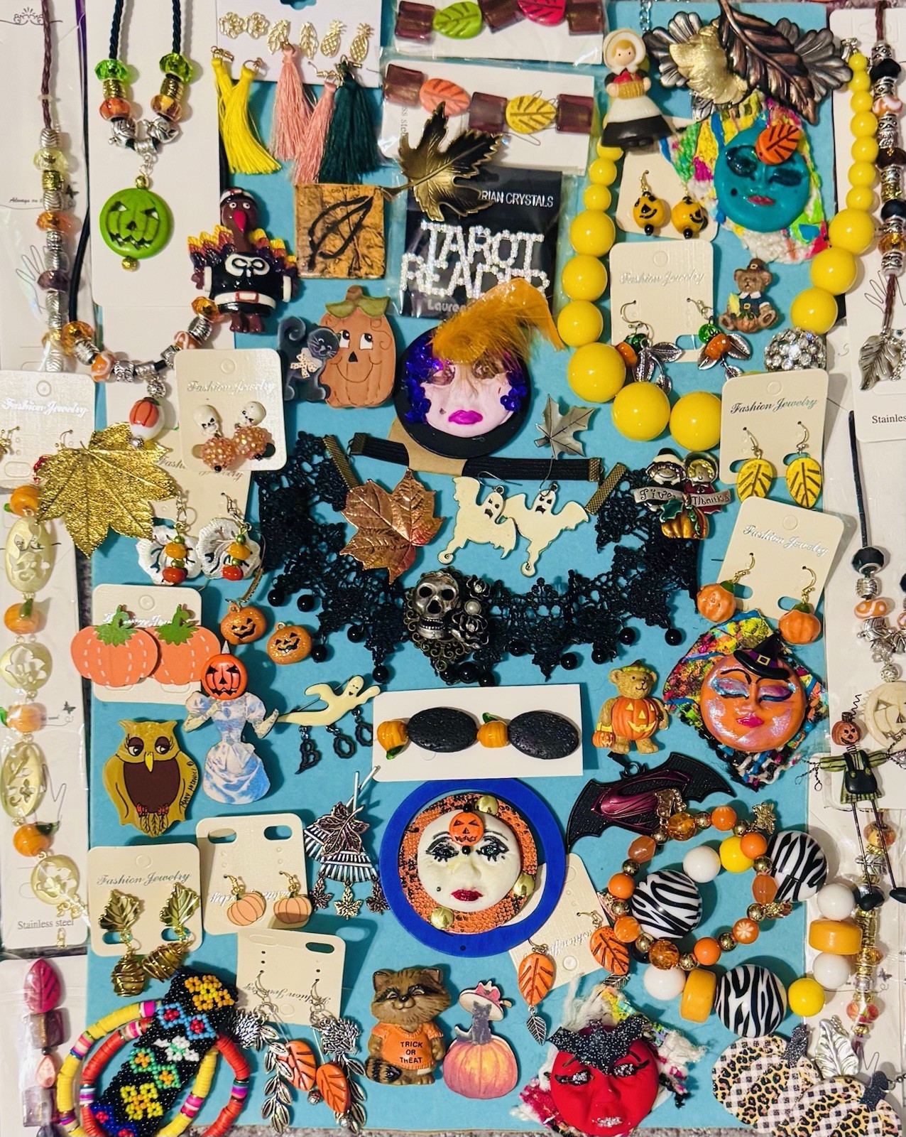 Halloween Fall Theme Jewelry Lot Of 65. Some Signed Some New With Tag