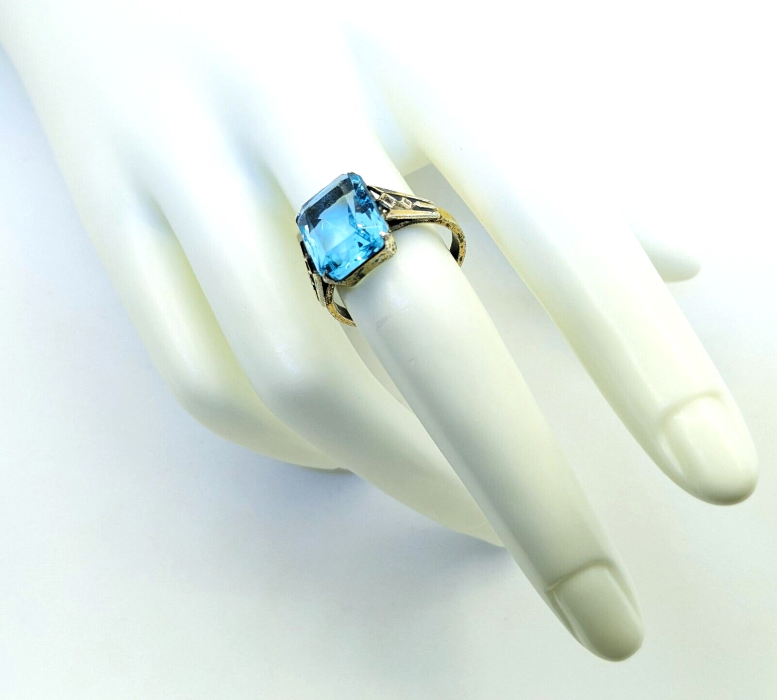 Vintage Luxury Soviet Silver RING ⭐875 stamp Star USSR size: 8US (18.5mm) | #100