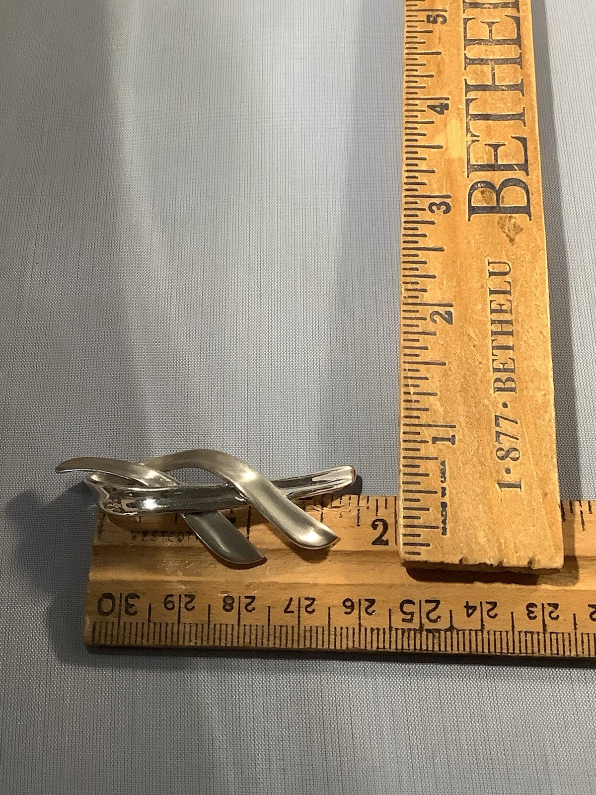 Jorge Revilla Spain Sterling Silver Twist Pin Brooch