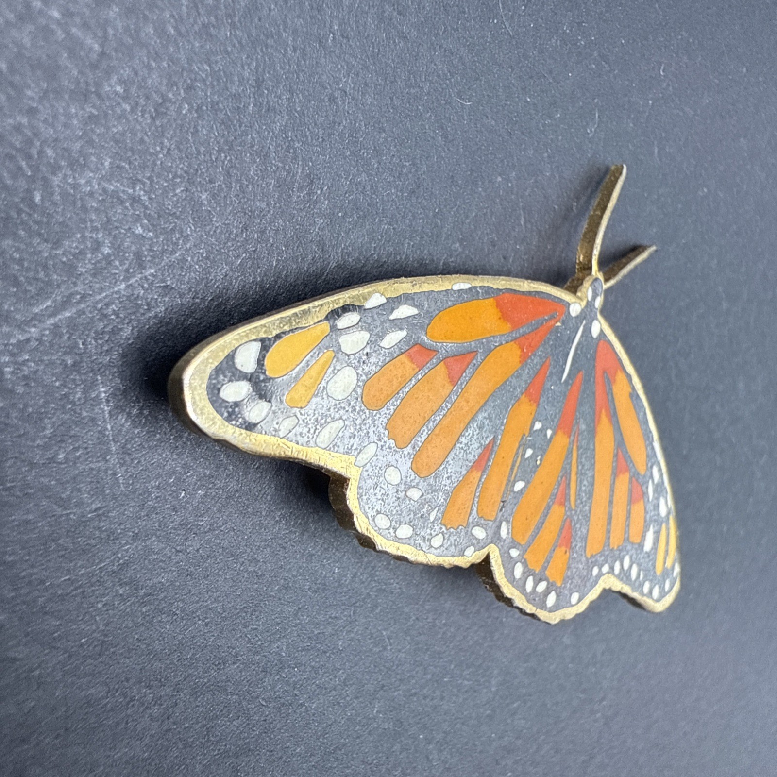 Monarch Butterfly Brooch Pin J40