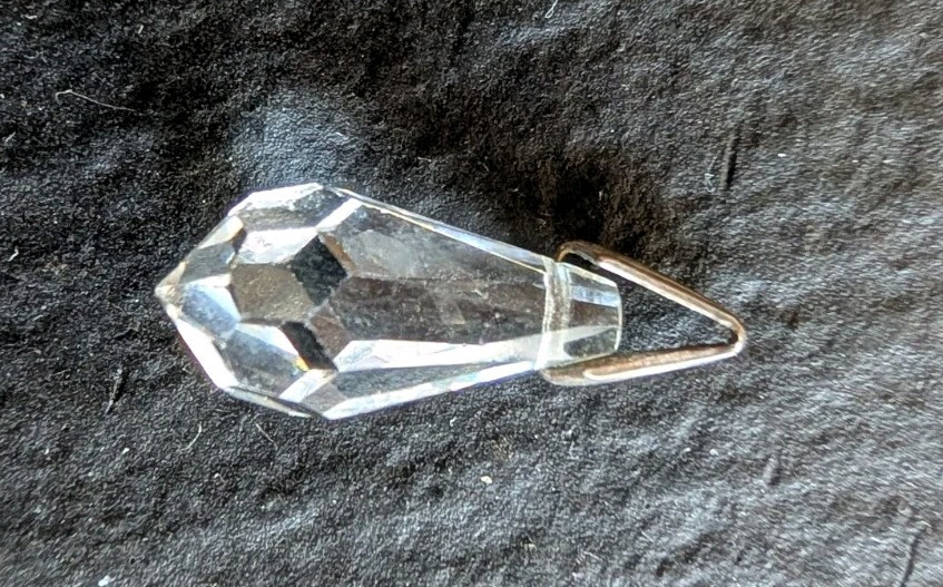 Vintage Cut Crystal Briolette Pendant