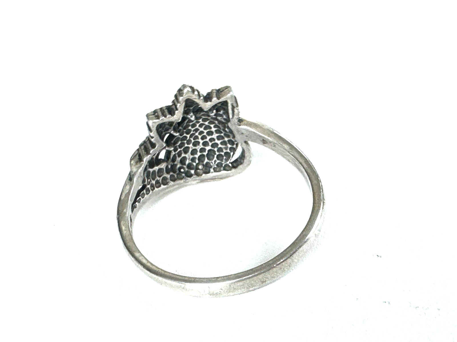 Vintage WM Sterling Silver Grapes Leaves Ring Size 9.5 Vineyard Wine Ring