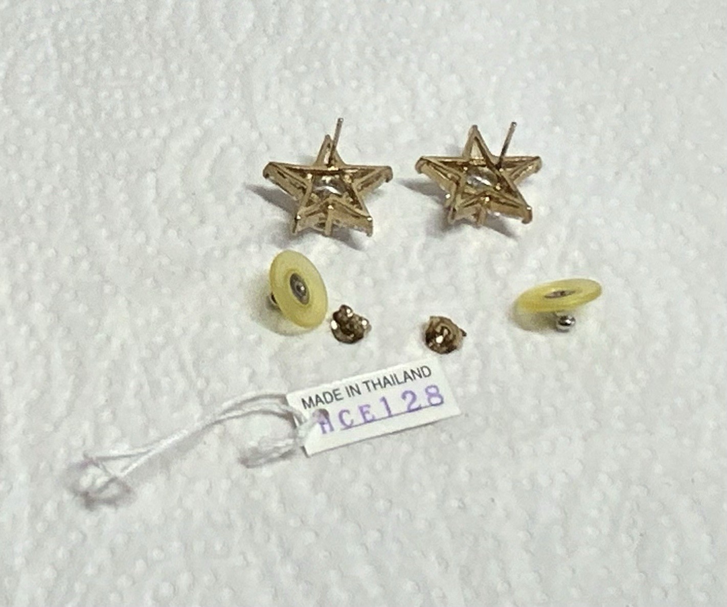 Signed,925 HC,Dangle HSN SP FL,Earrings,Hollywood Collection Cubic Zirconia Star