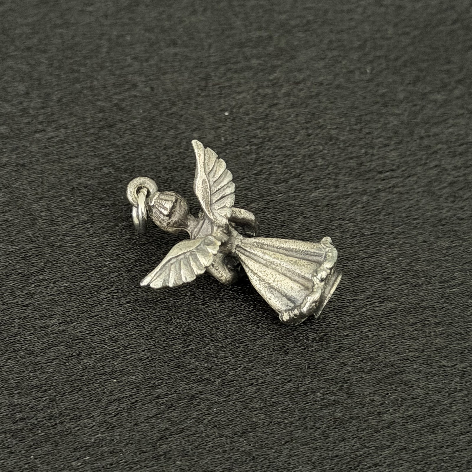 Vintage Hayward 925 Sterling Silver November Guardian Angel 3D Charm Pendant