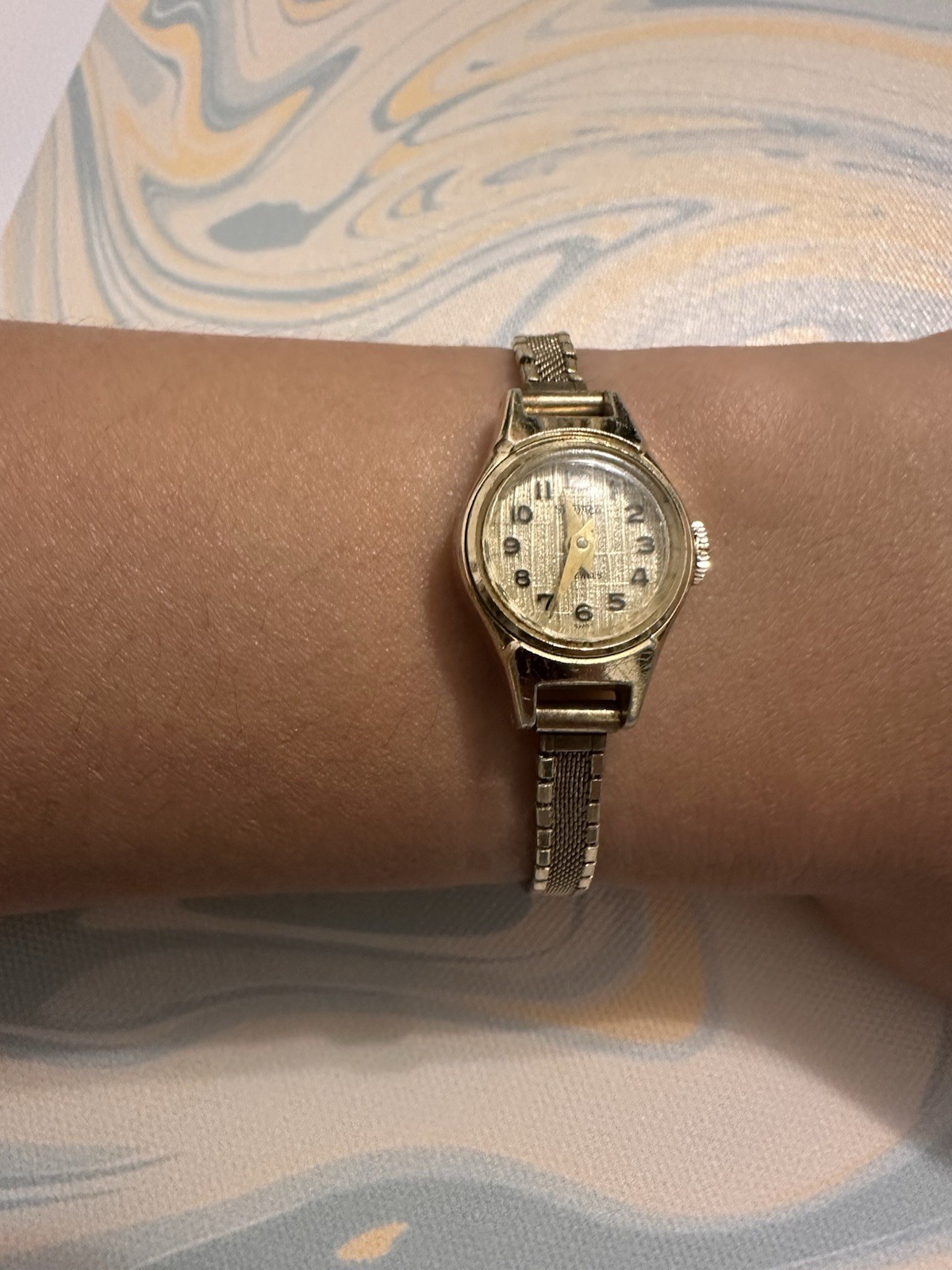 Vintage Womens Sindaco 15J Swiss Aluminum 10kt Gold Filled Manual Wind Watch