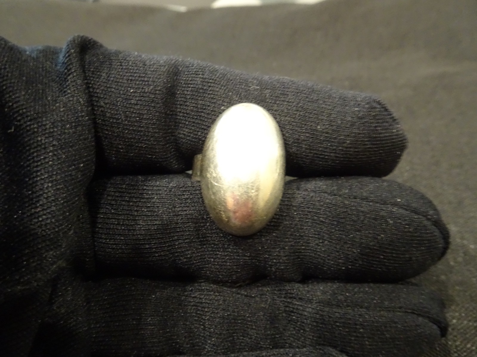 #821-VINTAGE STERLING SILVER MEXICO RING-925-SIZE-8- VERY DIFFERENT