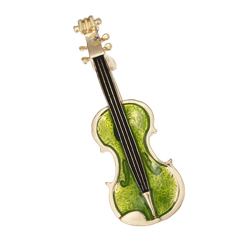 3P Colorful Violin Brooch Musical Instrument Pin Daily Gift for Music Lovers