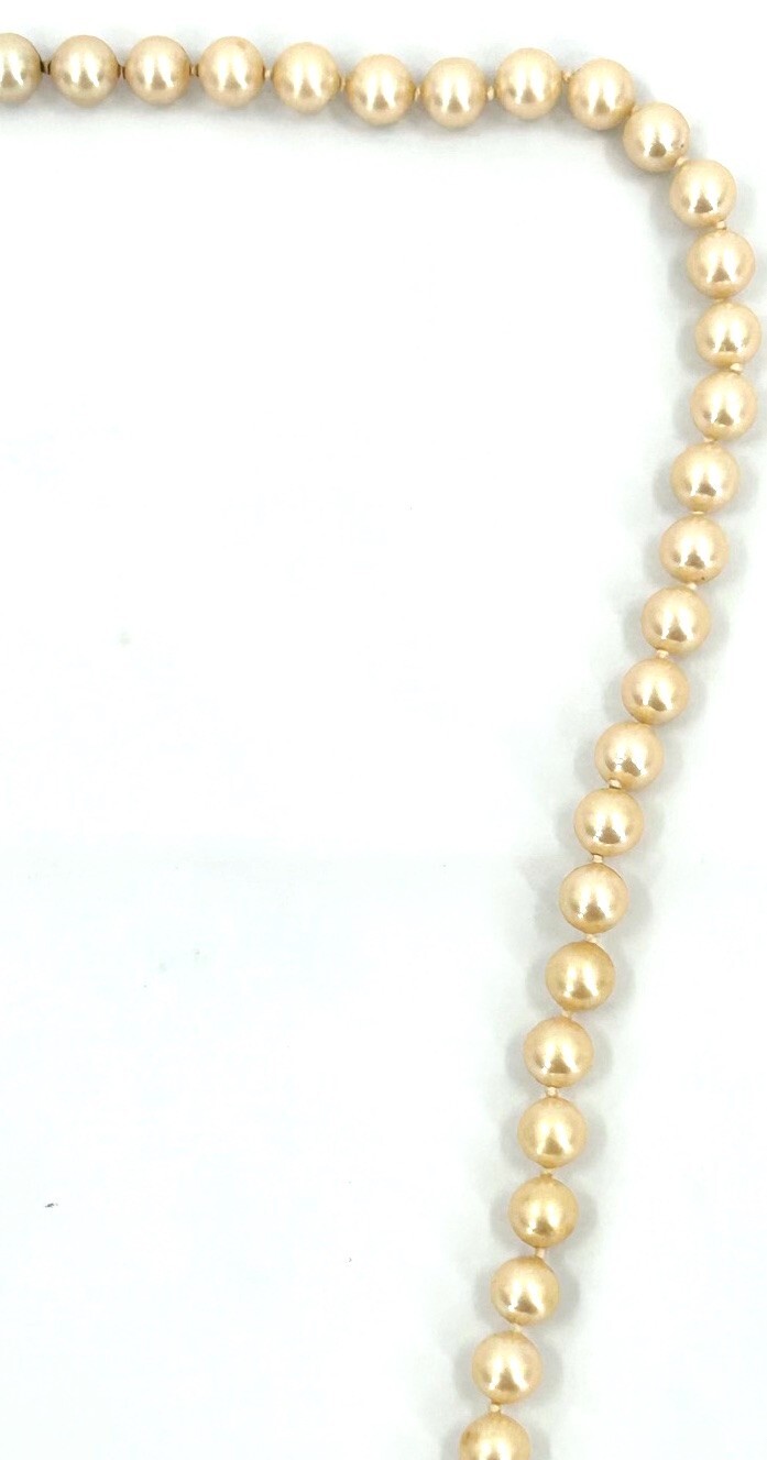 Vintage 1950’s Mid Century MCM Pearl Necklace – 16″ Long
