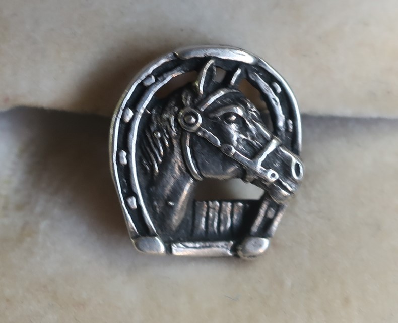 VTG Sterling Silver Jewelry LOT Vintage Horse Two Sterling Silver one gold plate