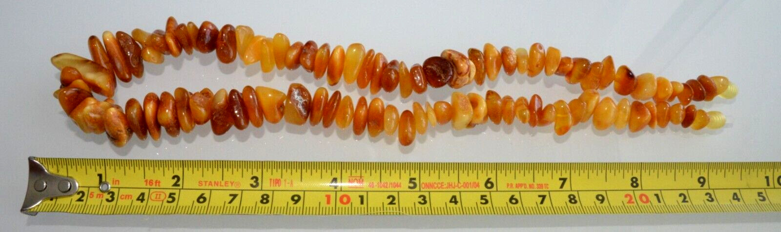 ✅49cm = 44gr RUSSIAN SOVIET BALTIC AMBER BEAD NECKLACE 琥珀 BRACELET STONE PENDANT