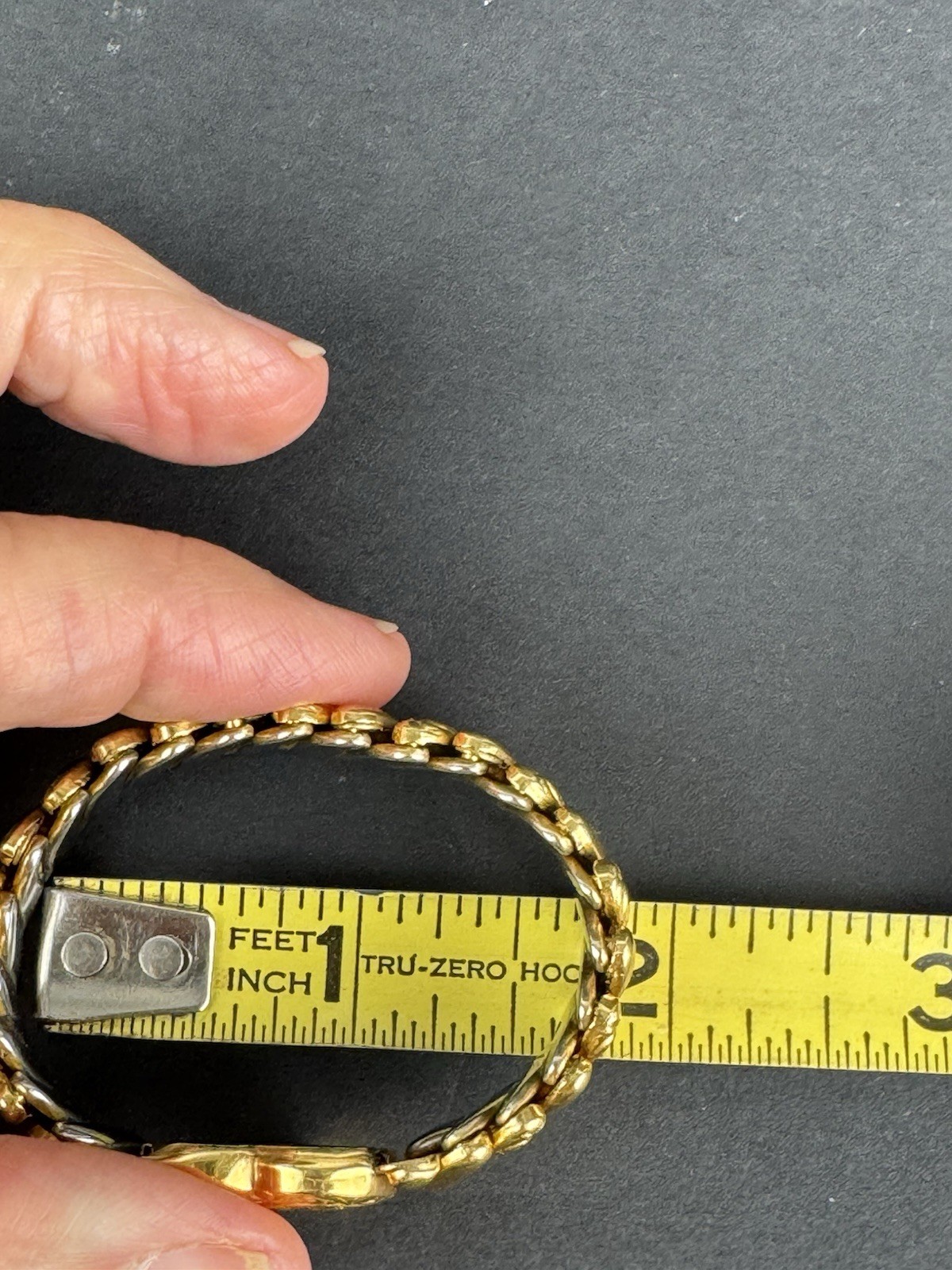 Vintage Sweetheart Bracelet Gold Heart 1/20 12KGF Stretch Band Child Size EUC