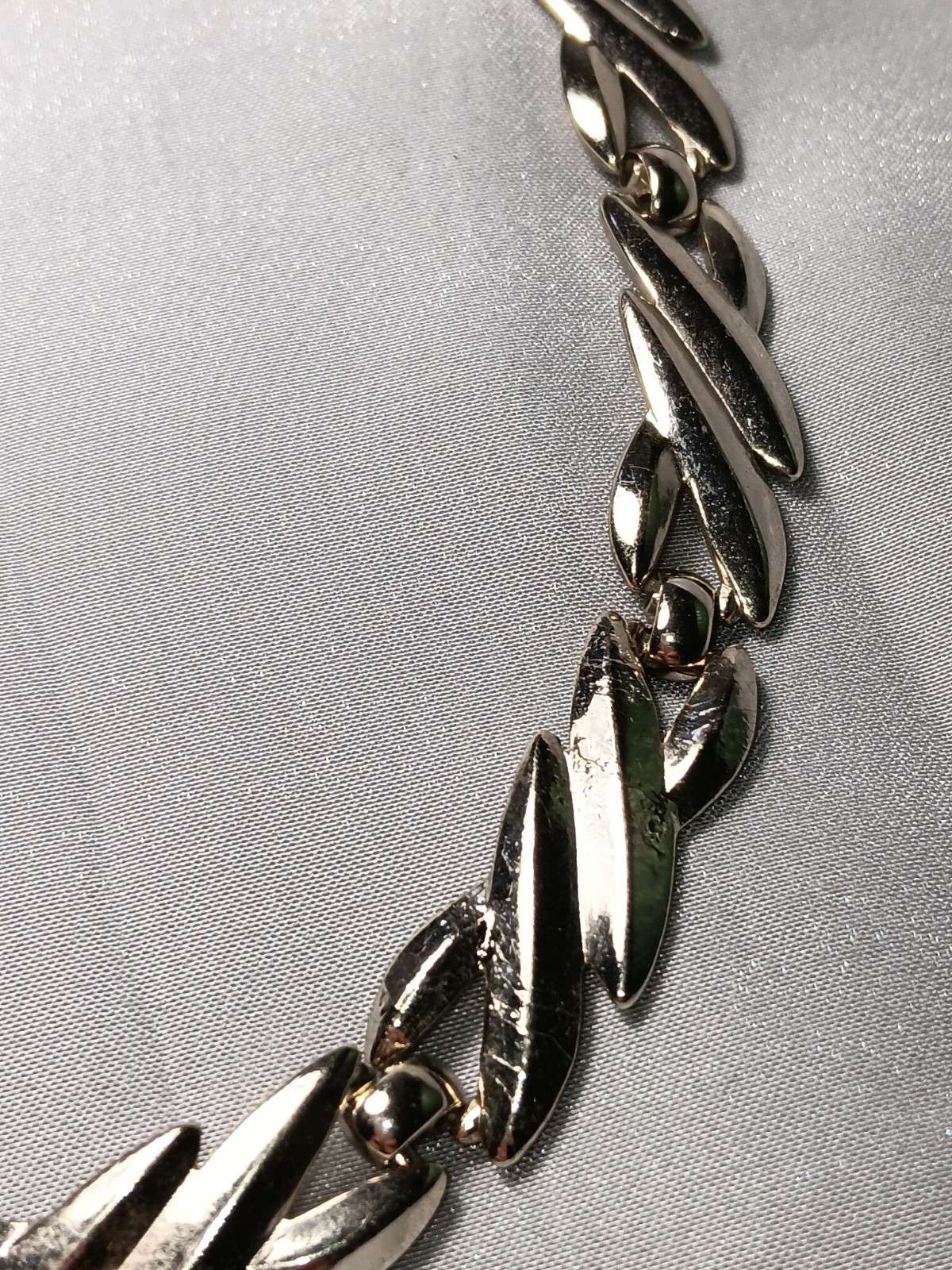 Monet Silver Tone Shepherd Hook Clasp Necklace