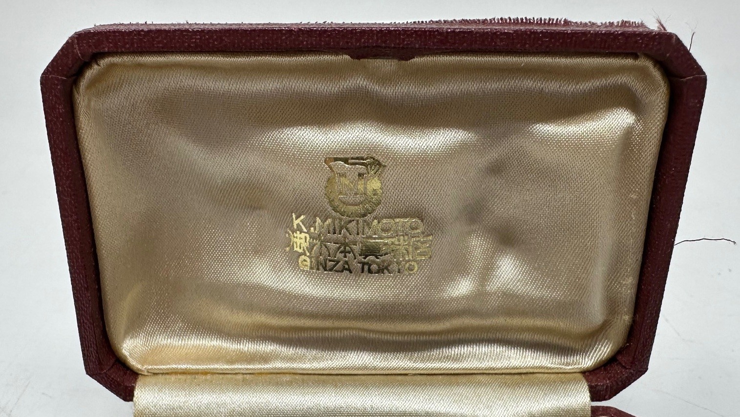 Vintage Mikimoto Pearl Press-On Earrings In Mikimoto Red Box