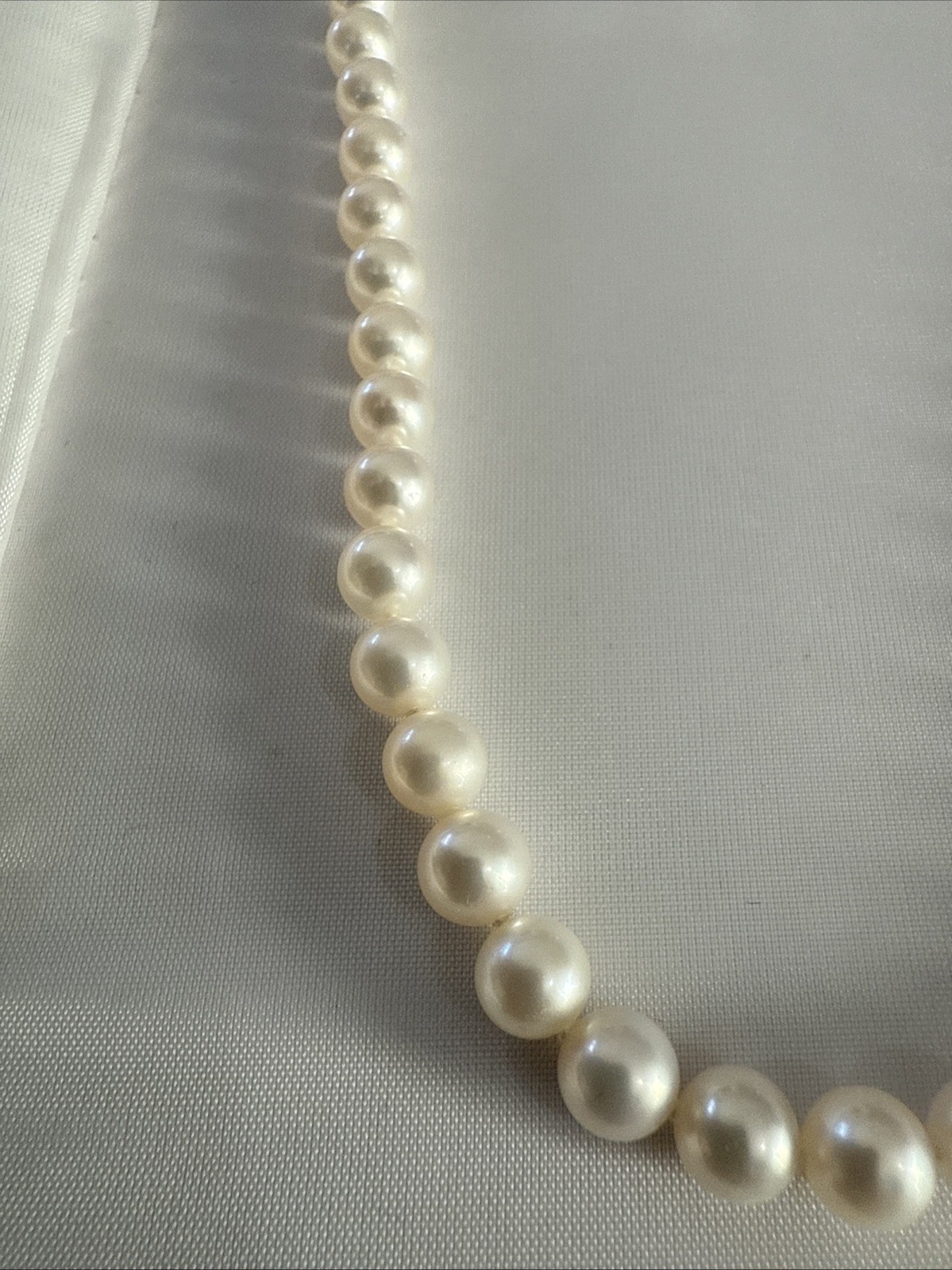 6.5mm Mikimoto Akoya 16″ Long Cultured Pearl Necklace 14K Clasp