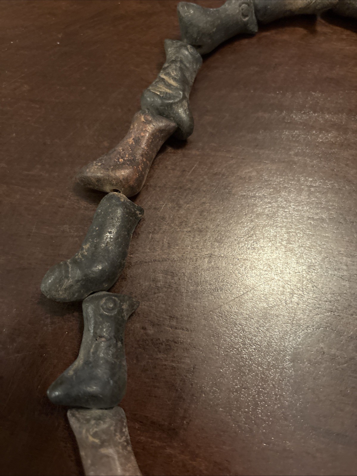 Vintage Guatemalan Fossil Necklace Or Clay Not Sure?