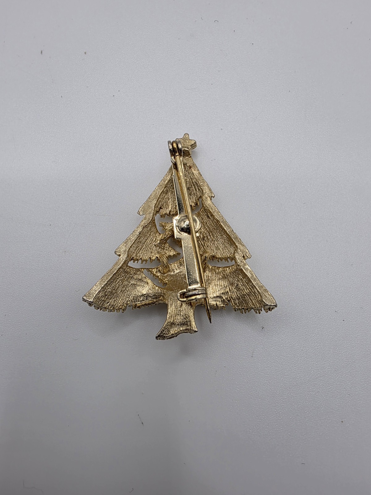 Vintage Brooch Christmas Tree Retro Collectible Pin Costume Jewelry