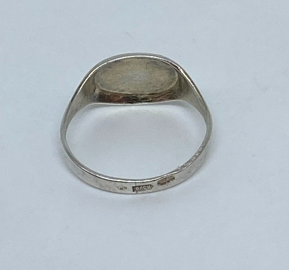 Rare vintage “Kubachi ” ring made of USSR silver. 875: Size 6 . Weight 1.39 g