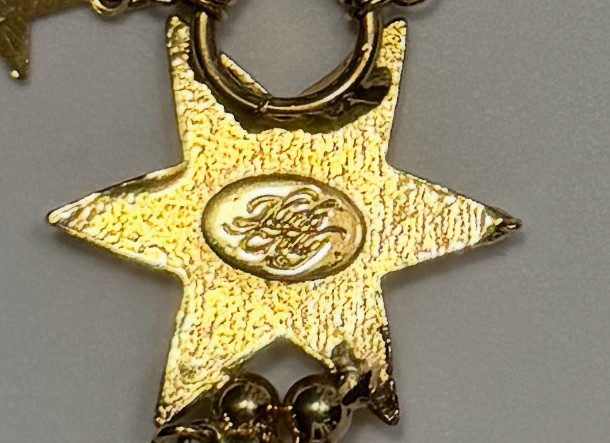 VINTAGE KIRK’S FOLLY CELESTIAL MOON STARS CHARM BRACELET WATCH COMPASS HOURGLASS