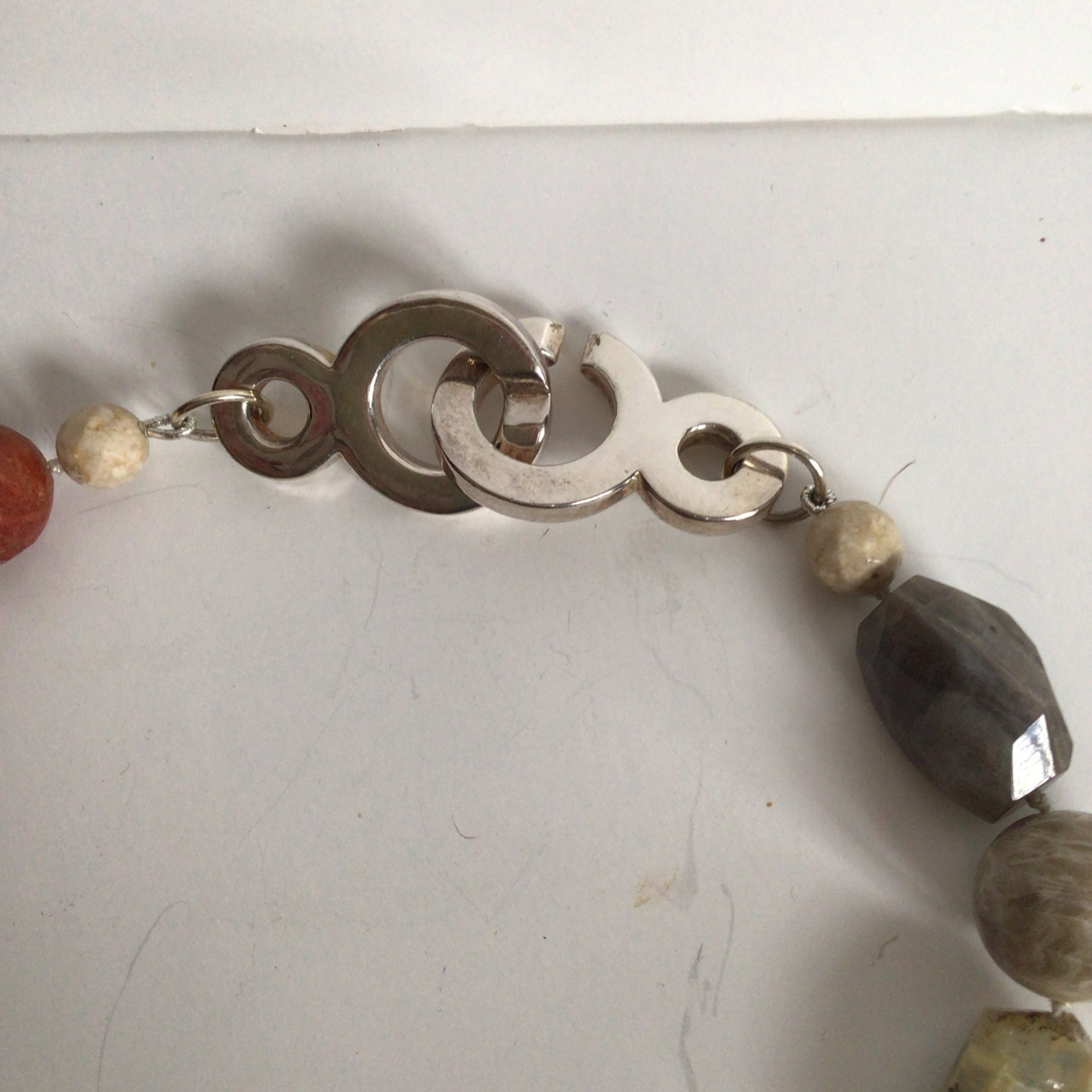 GORGEOUS SEBBAG VON MUSULIN NECKLACE DINOUART PENDANT STERLING