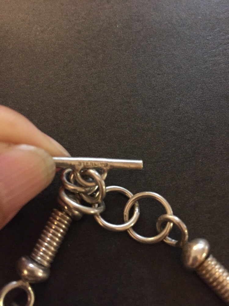 Vintage Sterling Silver Wire Wrapped Link Modernist Bracelet