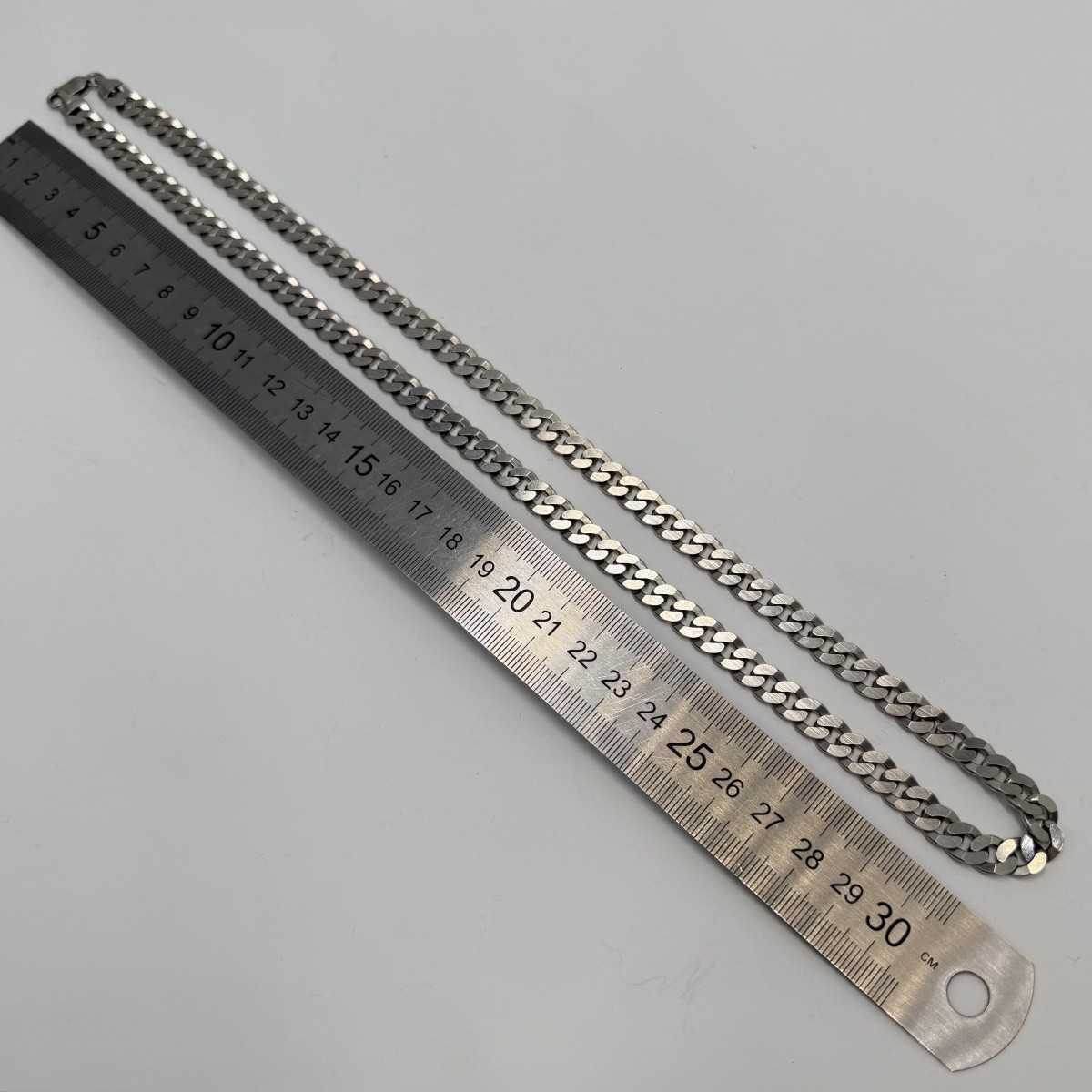 Vintage 925 Sterling Silver Men’s Curb Chain Necklace Jewelry Unisex Statement
