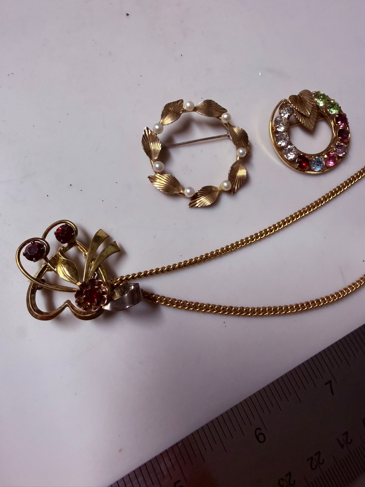 Collection Lot Amazing Variety Vintage Gold Filled Brooches #Decoration – X8
