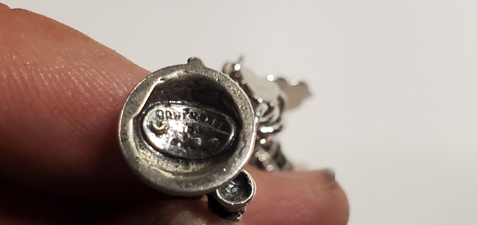 ELCO Sterling Silver 17 Charm Bracelet 64 grams – Bullhorn, Crown, Windmill
