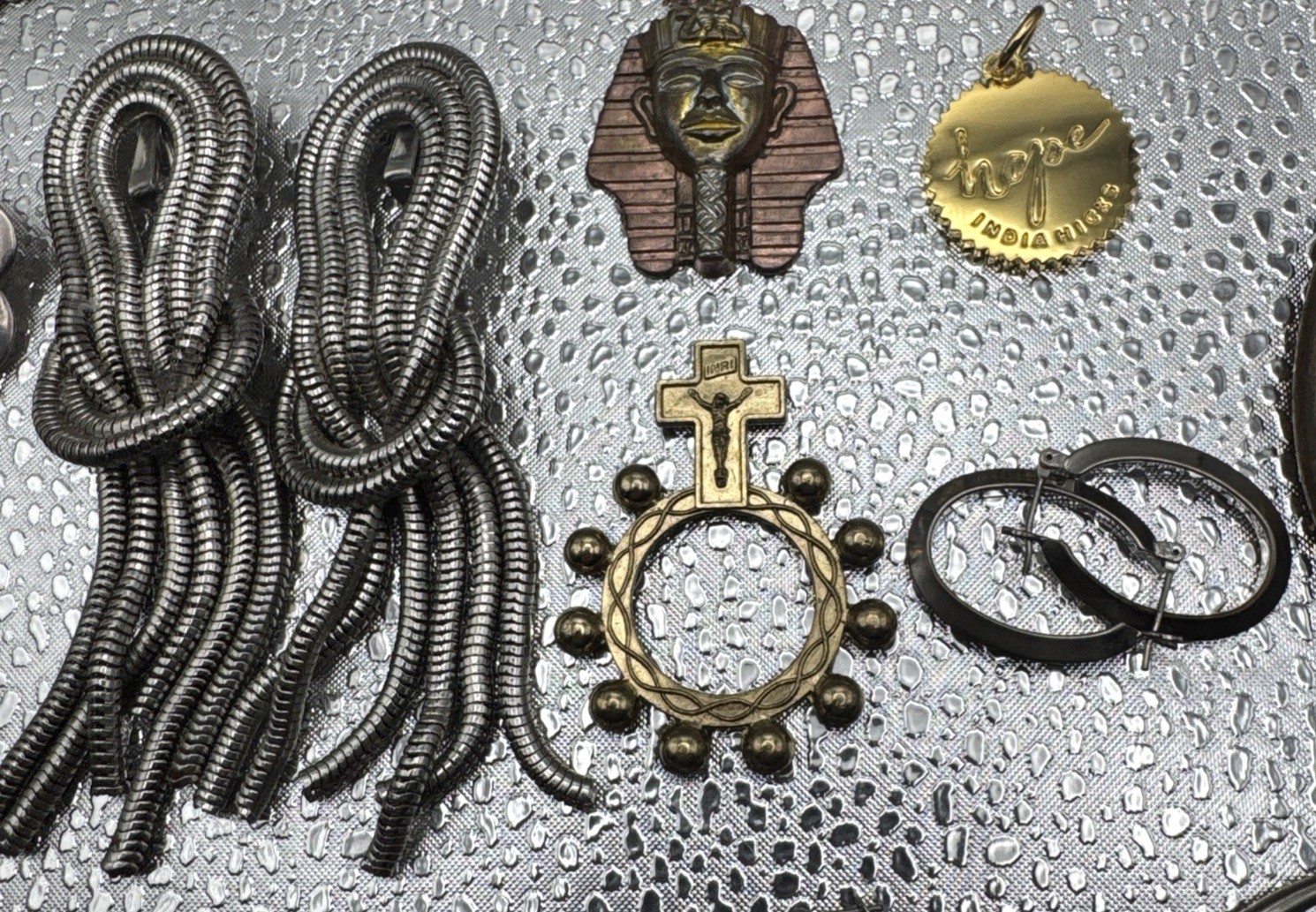 Vintage Jewelry Lot Earrings, Bracelet, Pendants, Watch And Ring! Untested!!