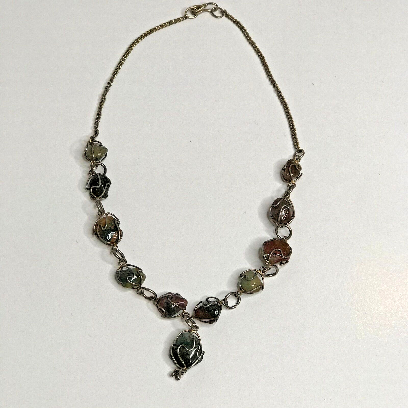 Vintage Bloodstone Necklace & Matching Earrings