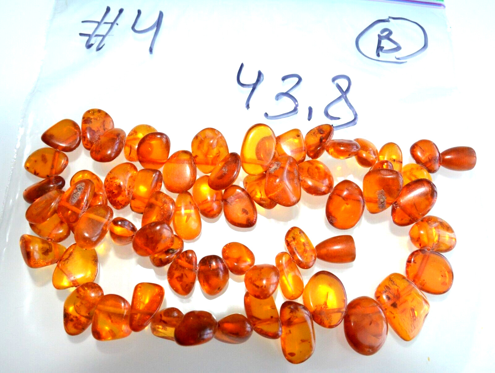 ✅56cm = 44gr RUSSIAN SOVIET BALTIC AMBER BEAD NECKLACE 琥珀 BRACELET STONE PENDANT
