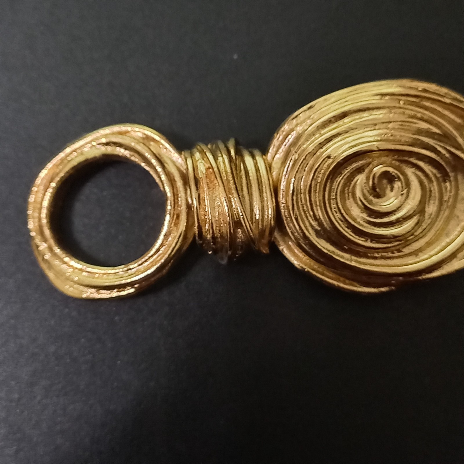 Vintage Runway Chunky Gold Tone Swirl Chain Belt Necklace & Bracelet Set 60s 80s