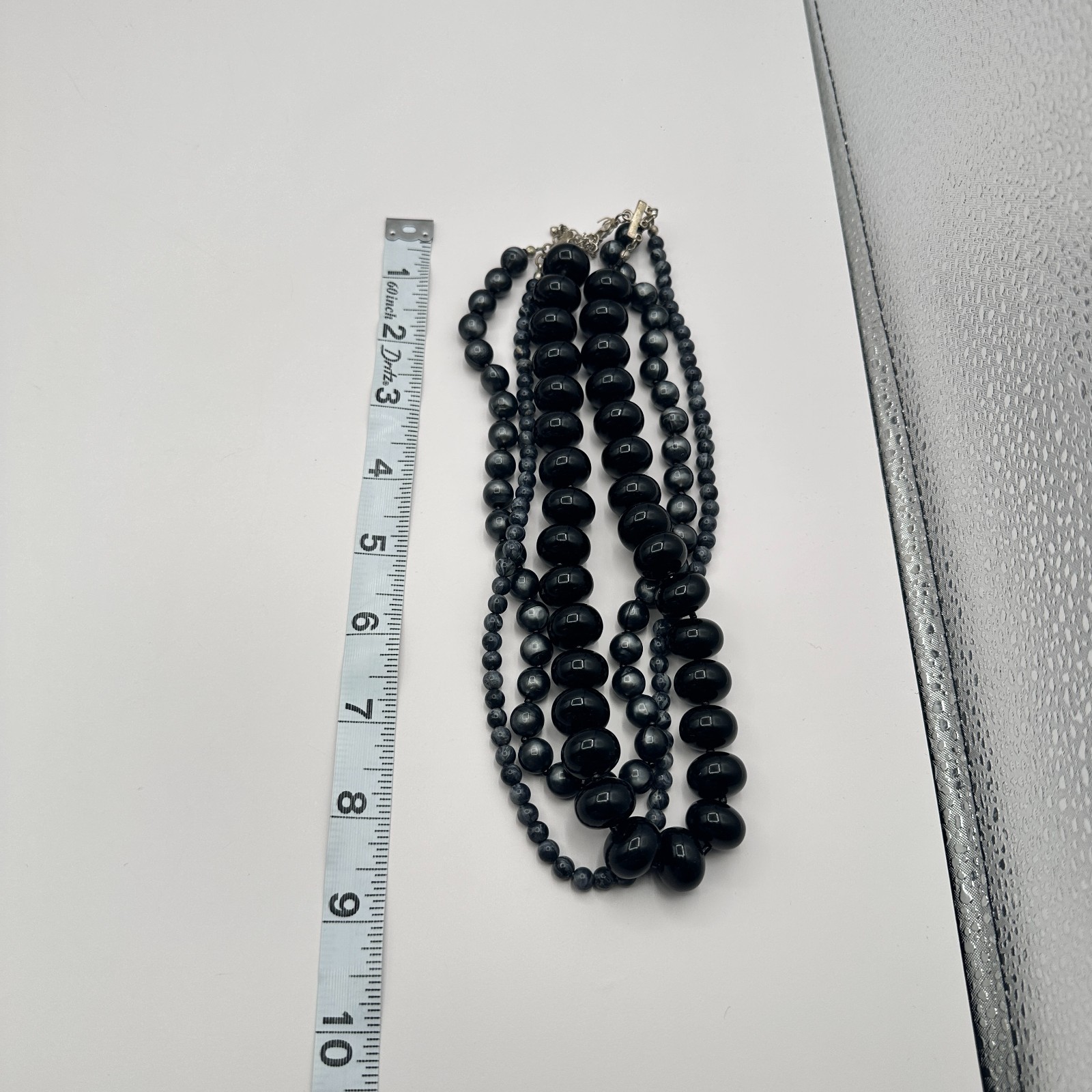 Vintage 90s Multi-Strand Beaded Statement Necklace Boho Women’s Classic Jewelry