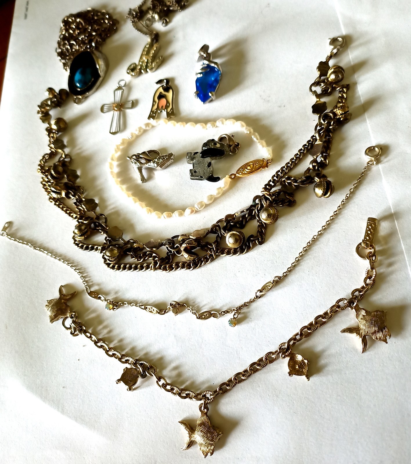 Vintage JEWELRY LOT BRACELETS ,NECKLACES, PENDANTS,CHARMS BEREBI,VR