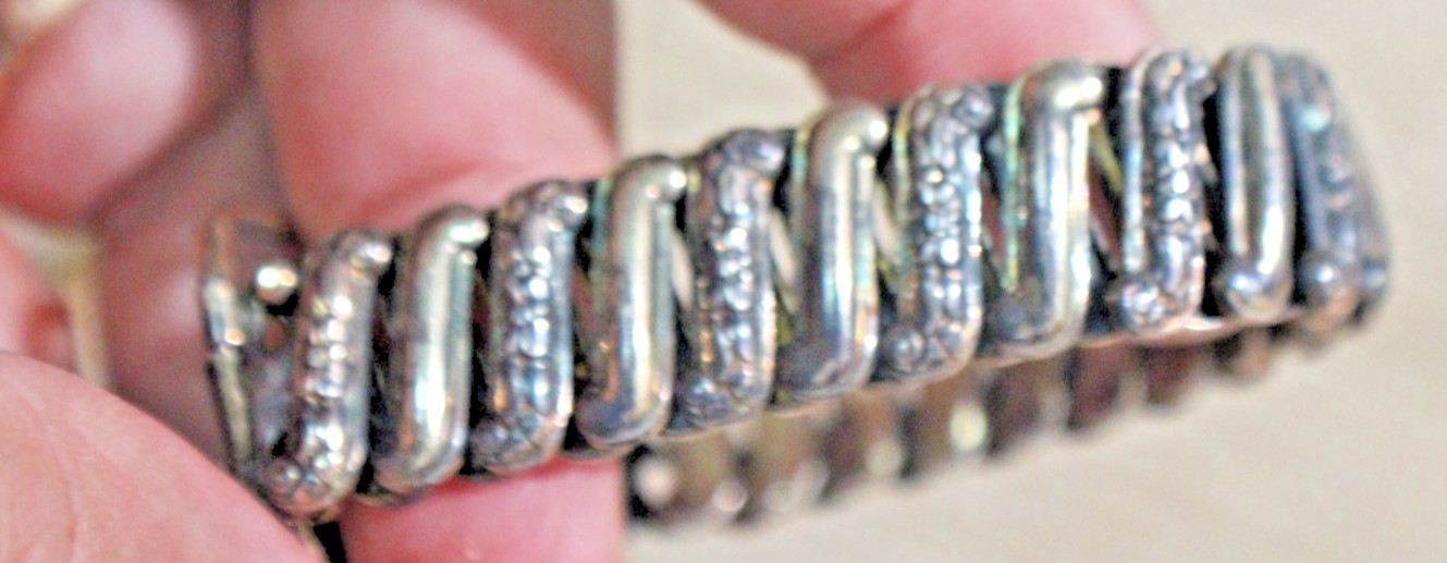 Wonderful L.S. Co Lustern 12k Gold Filled On Sterling Expansion Women Bracelet