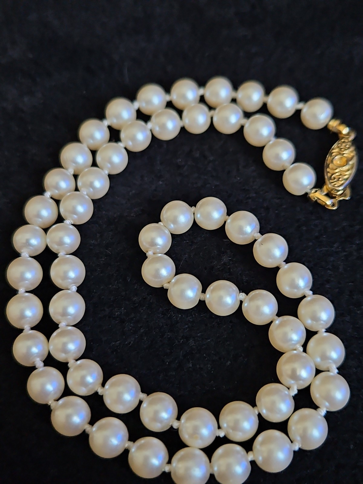 Vintage Faux Pearl Necklaces Lot-5 Pcs, 1950s-1980s, Various Lengths