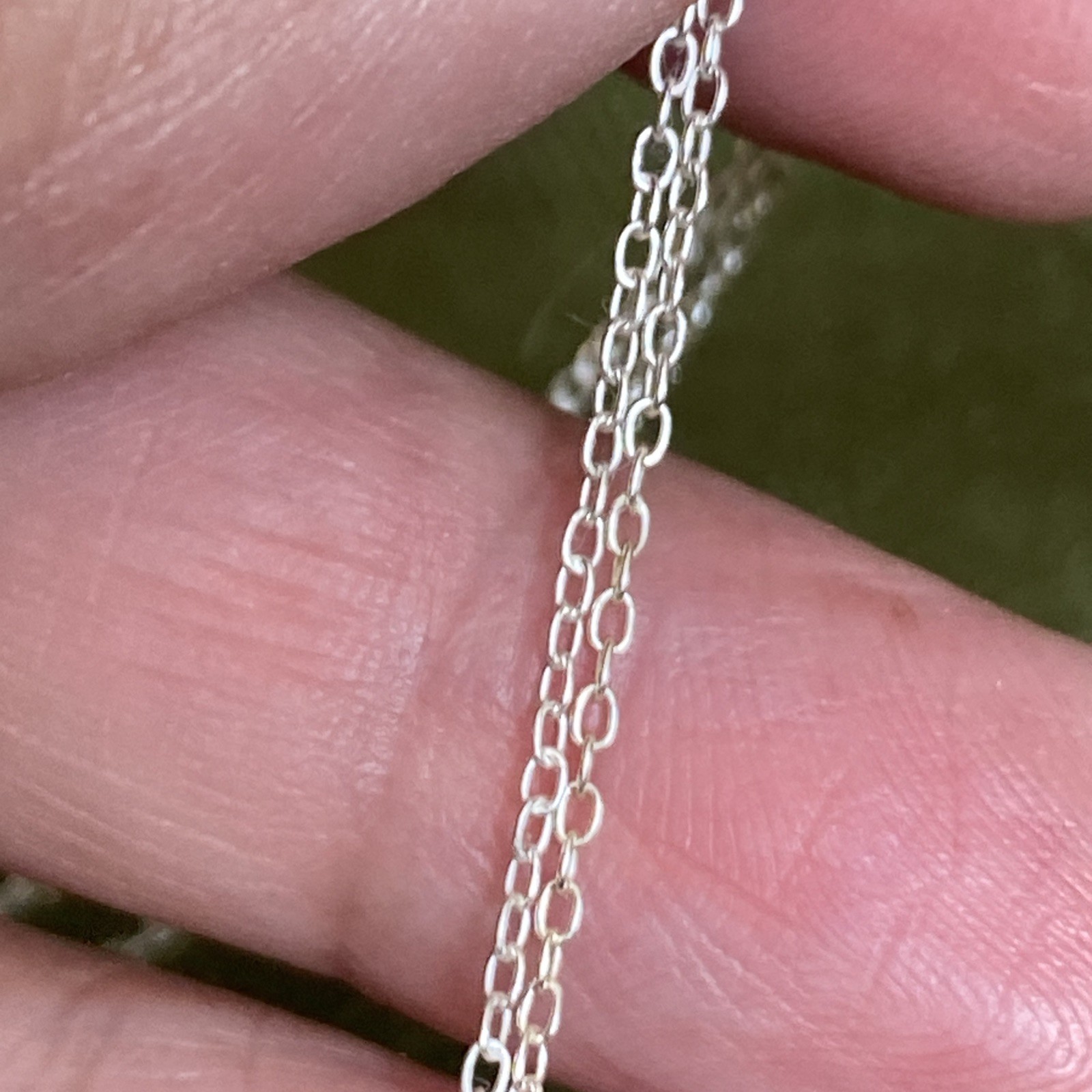 Vintage Very Old 1971 Sterling Silver Openwork Filigree Heart Necklace 18″ 925