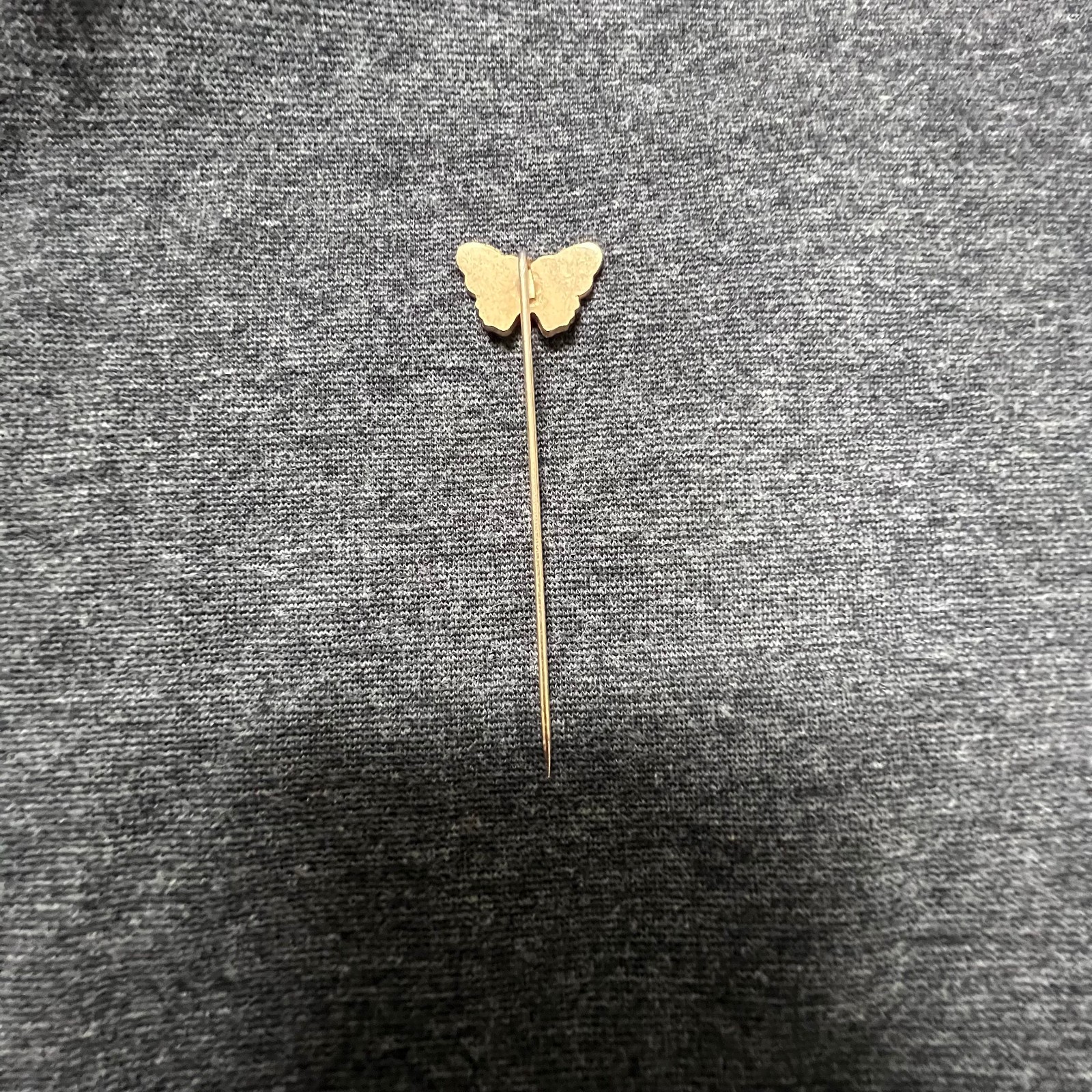 Art Nouveau or Art Deco influenced cloisonné or champlevé-style butterfly pin