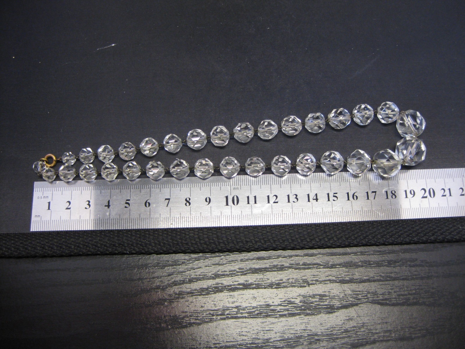 Vintage Crystal Beaded Choker Necklace