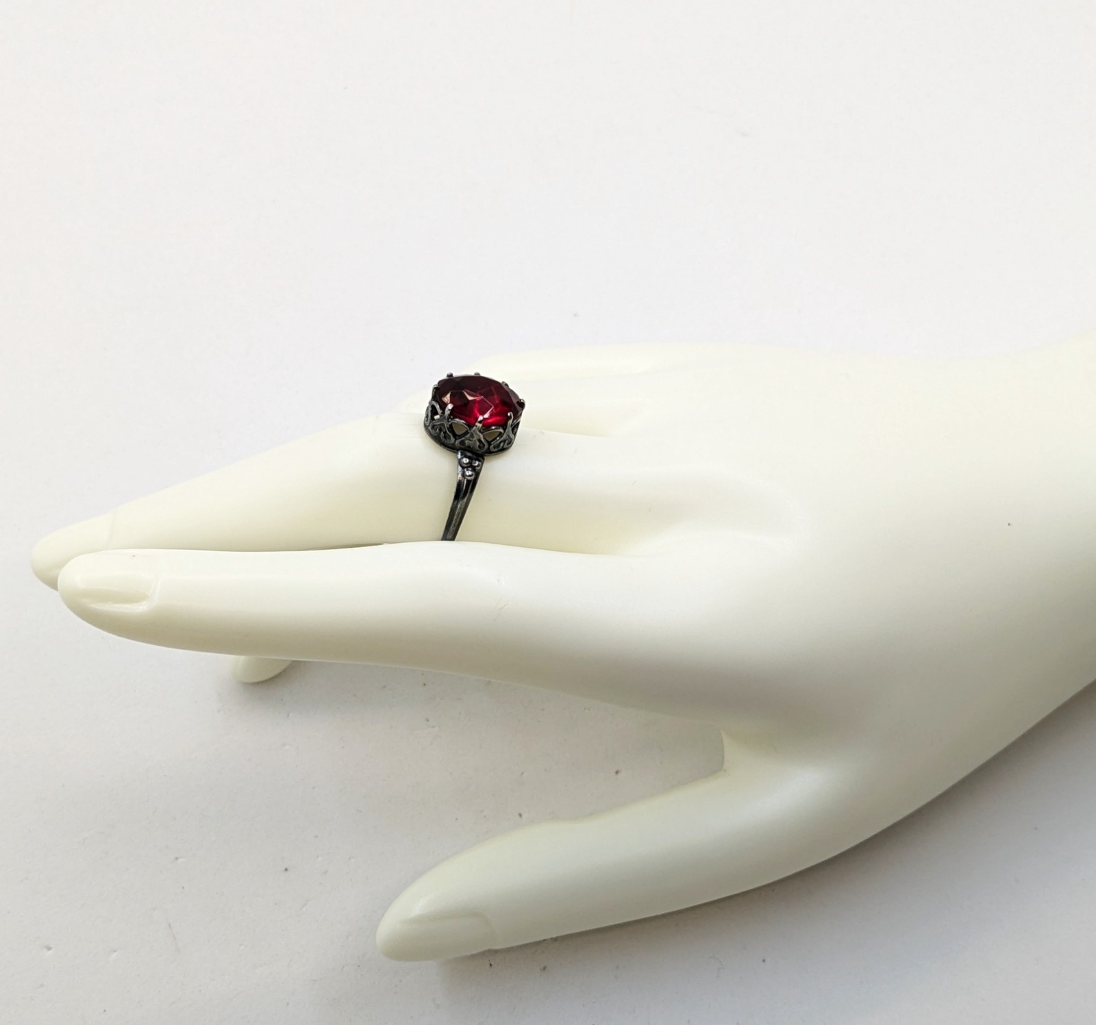 Vintage Luxury Soviet RING Silver⭐875 stamp Star USSR -size: 8US (18.5mm) UA #97
