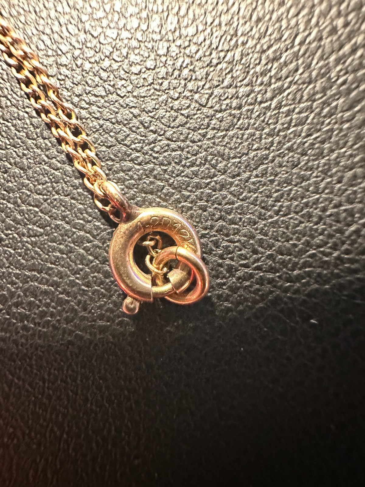Vintage 1/20 12K Gold Filled Curb Chain Necklace Fine Delicate – 13″